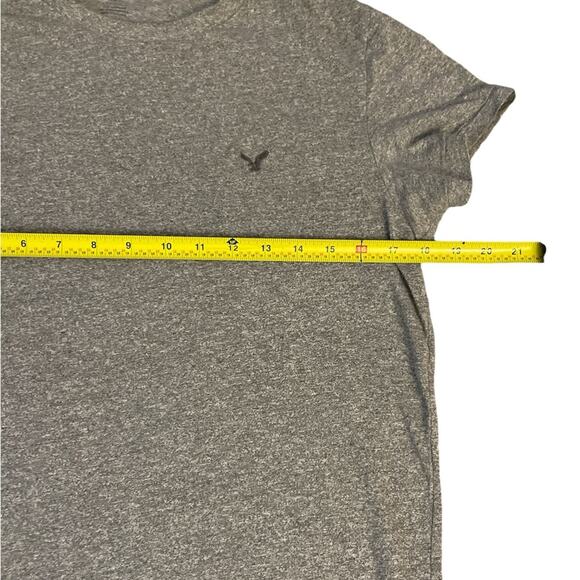 American Eagle Heritage Mens/Teen Tee Sz Small Classic Gray Short sleeve Cotton - Picture 4 of 6